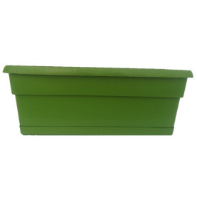 Jardiniere De 40 Cm Avec Soucoupe Vert Kiwi 